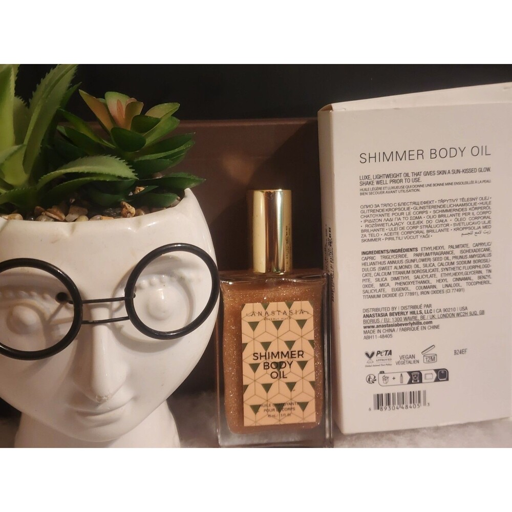 Anastasia B.H. Shimmer Body Oil ROSE GOLD 1.5oz/45mL FULL SZ Sun-Kissed Glow $38 - Picture 2 of 2